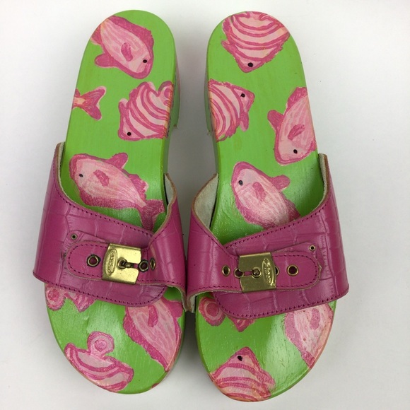 painted dr scholls sandals
